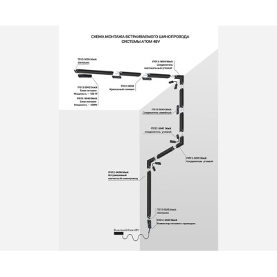 Соединитель угловой  IT012-5033 black
