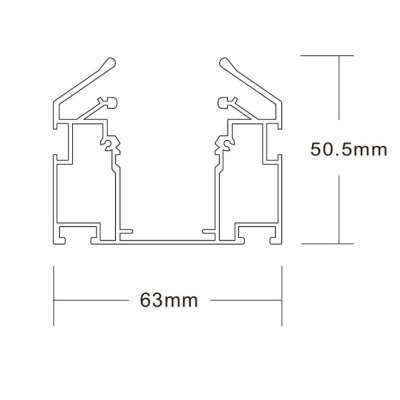 Шинопровод Space 220 CLT 0.135 01 L2000 BL