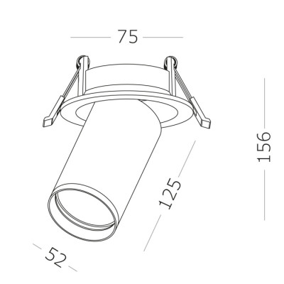 Точечный светильник Встраиваемые светильники ST759.448.07