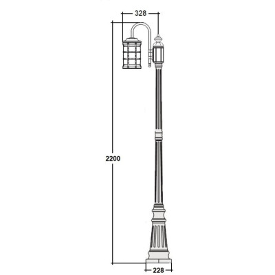 Наземный фонарь BARSELONA 81209/10 Gb
