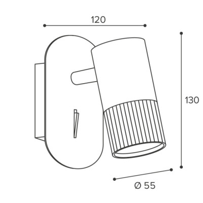 Спот Wsl-Gu10/18 WSL-GU10/W18BW