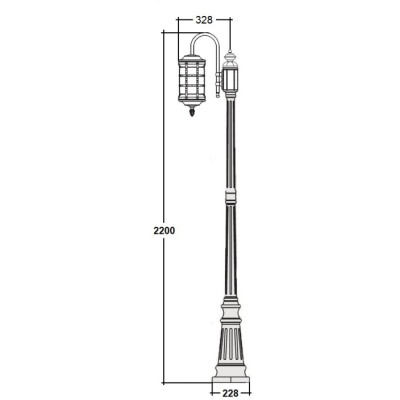 Наземный фонарь BARSELONA 81209/10 down cover Gb