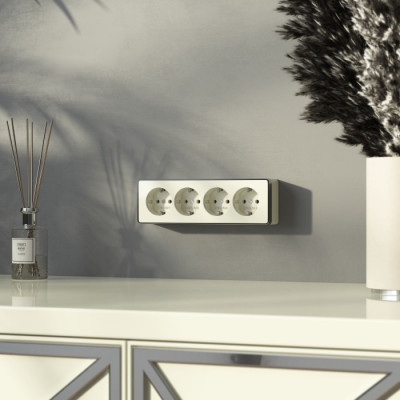 Розетка Накладные механизмы Gallant слоновая кость W5072204