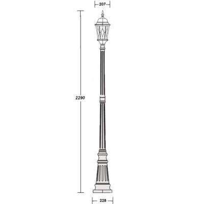 Наземный фонарь ASTORIA 2M 91409M Gw ромб