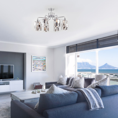 Потолочная люстра Scoppio 10101/8 хром/прозрачный хрусталь Strotskis