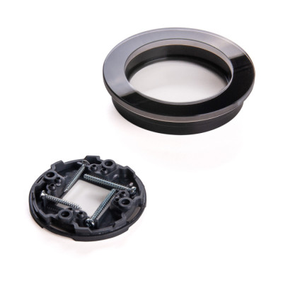 Рамка Favorit Runda черный W0015108