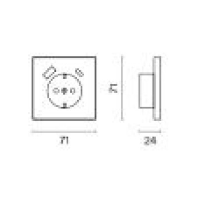 Накладка для розетки S70 VLS001002