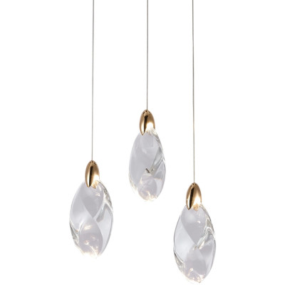 Подвесной светильник OD2440 OD2439-3 gold/clear