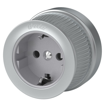 Розетка Накладные ретро механизмы Ретро матовый хром WL19-10-01