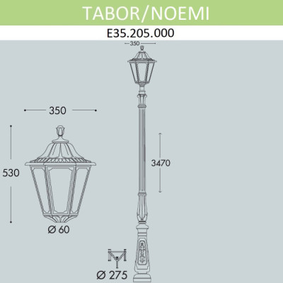 Наземный фонарь Noemi E35.205.000.AXH27