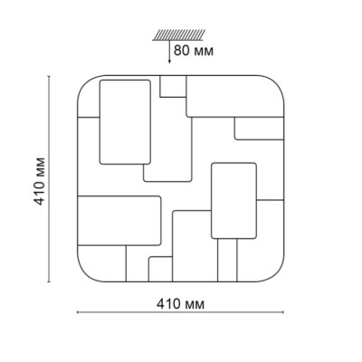 Настенно-потолочный светильник Nores 2085/DLN