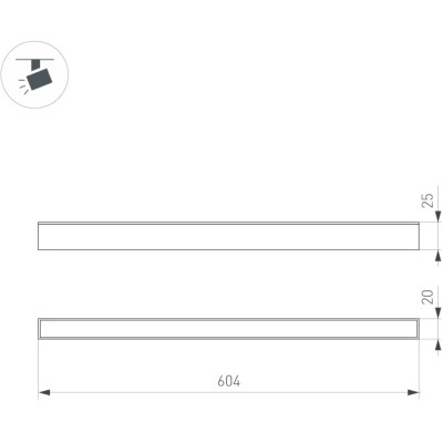 Трековый светильник MAG-25 050059