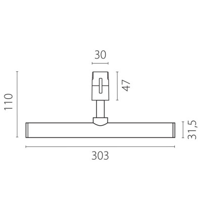 Трековый светильник Due Hermes 270447