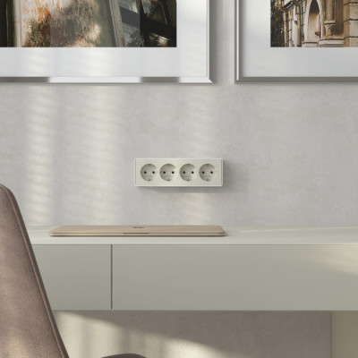 Розетка Накладные механизмы Gallant слоновая кость W5072204